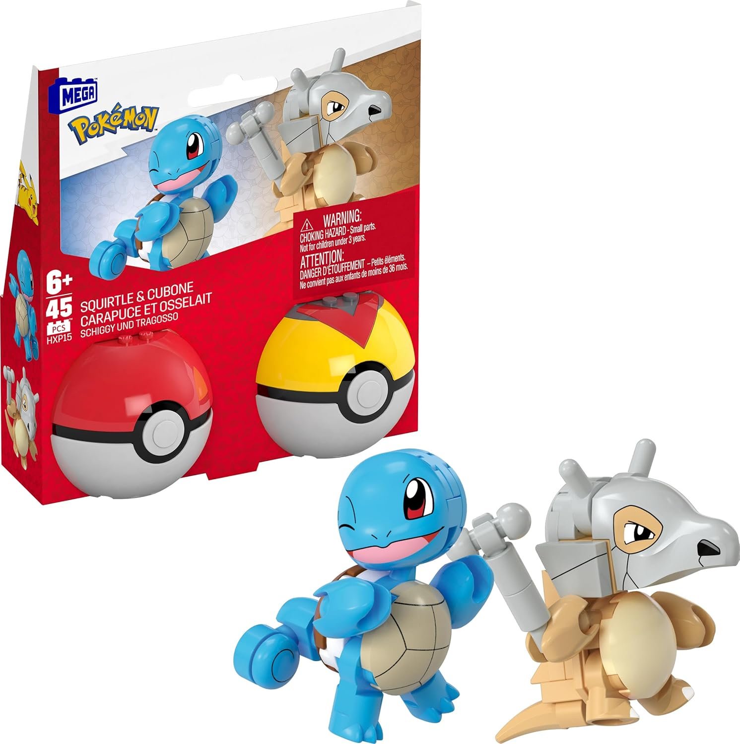 MEGA Pokémon Squirtle & Cubone Build Set